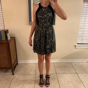 Rebecca Taylor - Abstract pattern silk dress